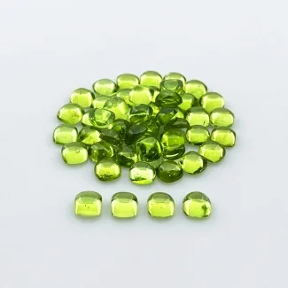 Peridot 5mm Smooth Square Cushion AA+ Cabochons Parcel - 183080