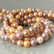 Pearl 10-11mm Smooth Round AA+ Beads Strand - 184108