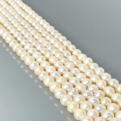 Pearl 7.5-8mm Smooth Round AA+ Beads Strand - 184096