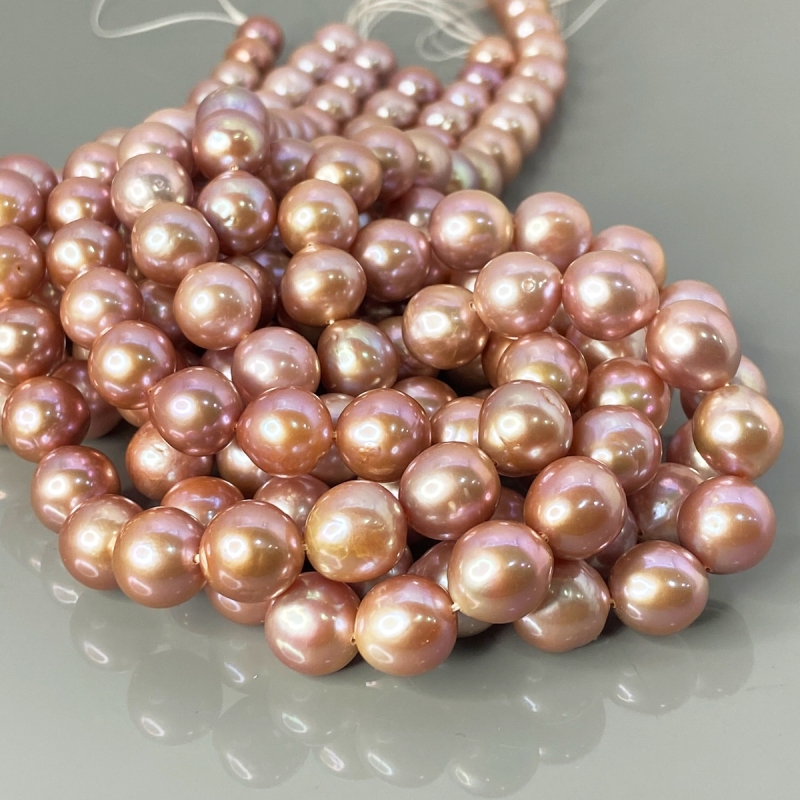 Pearl 9.5-11.5mm Smooth Round AA+ Beads Strand - 184114