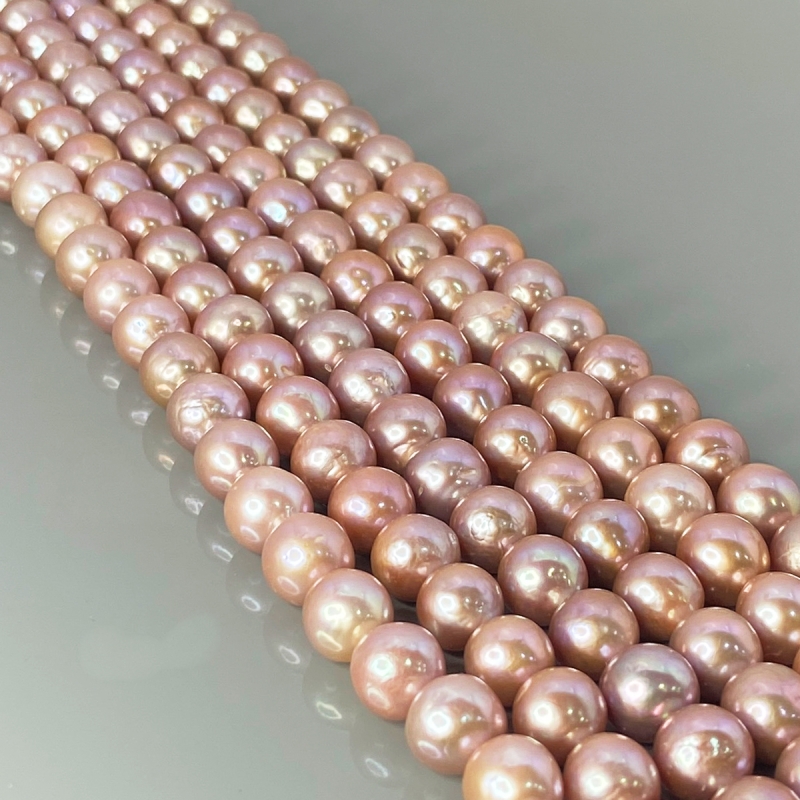 Pearl 9.5-11.5mm Smooth Round AA+ Beads Strand - 184114
