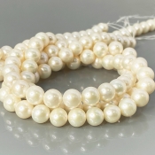 Pearl 8.5mm Smooth Round AA+ Beads Strand - 184112