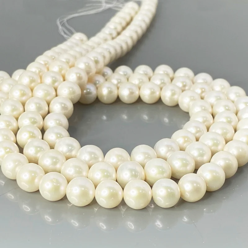 Pearl 8.5mm Smooth Round AA+ Beads Strand - 184112