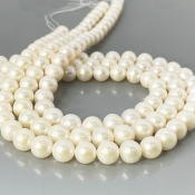Pearl 8.5mm Smooth Round AA+ Beads Strand - 184112
