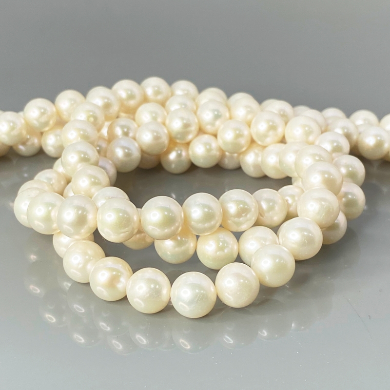 Pearl 8.5mm Smooth Round AA+ Beads Strand - 184112