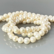 Pearl 8.5mm Smooth Round AA+ Beads Strand - 184112