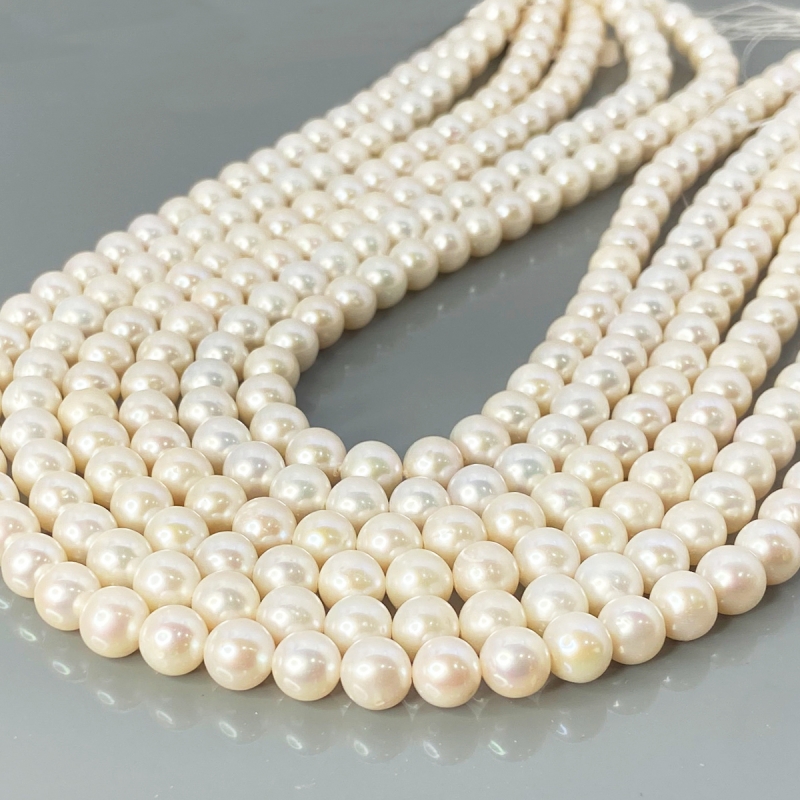 Pearl 8mm Smooth Round AA+ Beads Strand - 184111