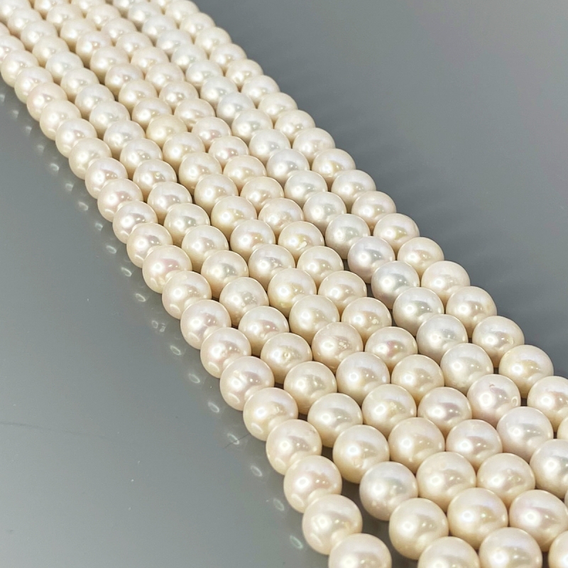 Pearl 8mm Smooth Round AA+ Beads Strand - 184111