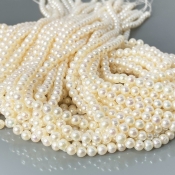 Pearl 4.5mm Smooth Round AA+ Beads Strand - 184097