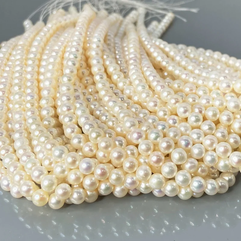 Pearl 6mm Smooth Round AA+ Beads Strand - 184107