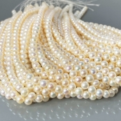 Pearl 6mm Smooth Round AA+ Beads Strand - 184107