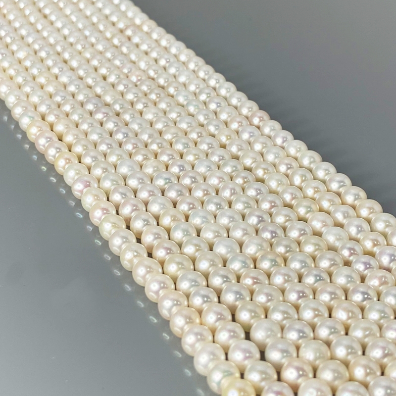 Pearl 6mm Smooth Round AA+ Beads Strand - 184107