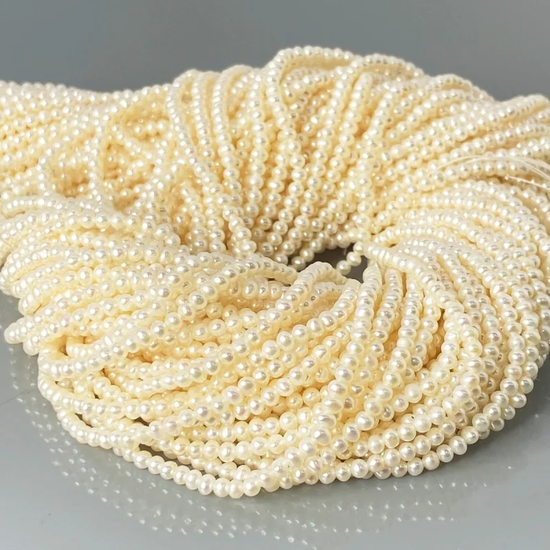 Pearl 2mm Smooth Round AA+ Beads Strand - 184113