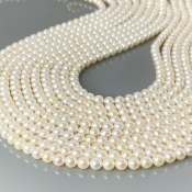Pearl 5mm Smooth Round AA+ Beads Strand - 184098