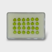 Peridot 7mm Smooth Heart AAA Cabochons Parcel - 182949