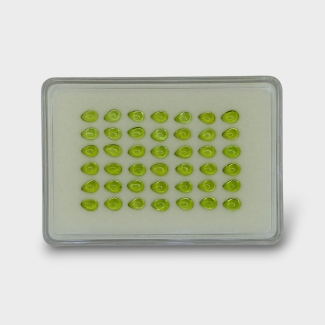 Peridot 6x4mm Smooth Pear AAA Cabochons Parcel - 182974