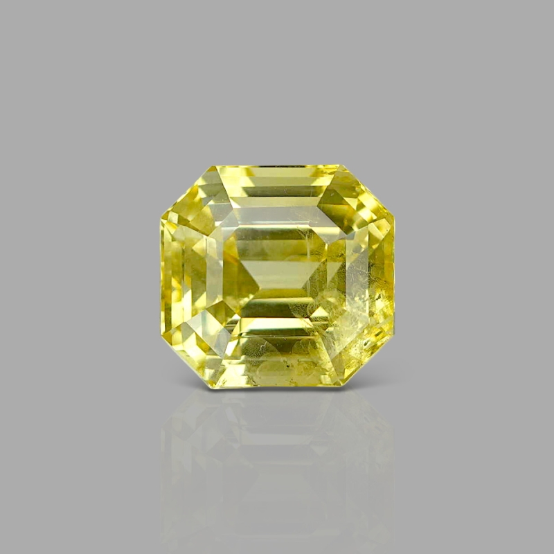 Yellow Sapphire 10.51X9.99X8.07mm Step Cut Octagon AA Loose Gemstone - LH-184128