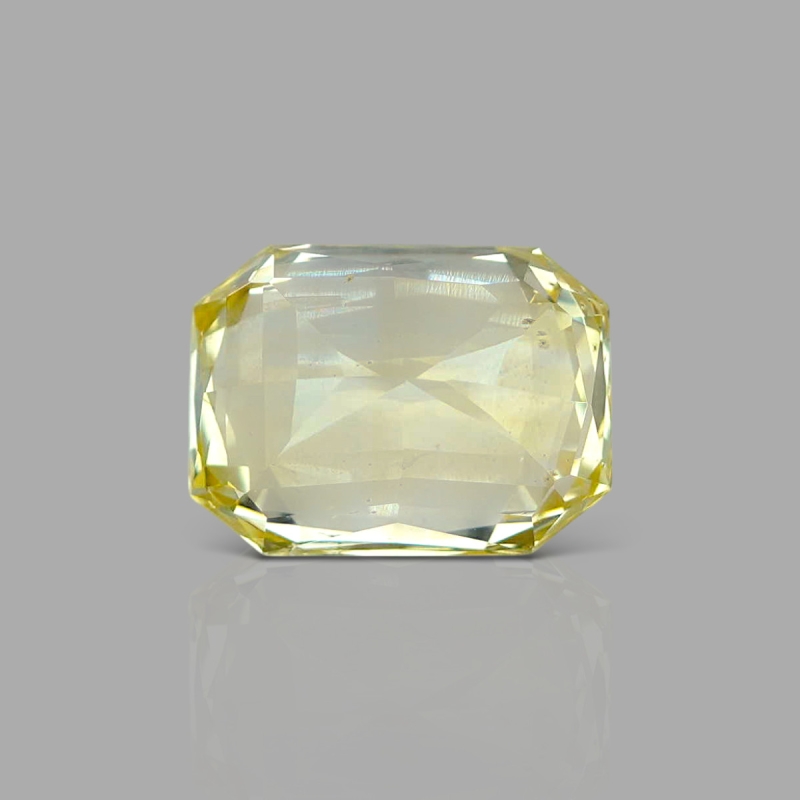 Yellow Sapphire 12.60X9.29X8.49mm Step Cut Octagon AA+ Loose Gemstone - LH-184129
