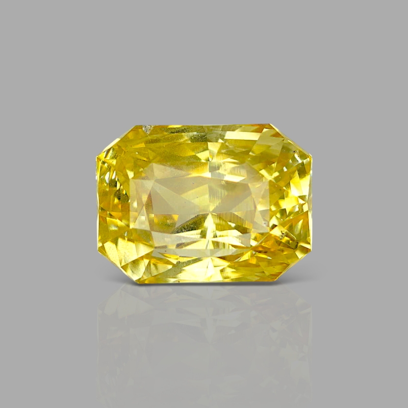 Yellow Sapphire 12.60X9.29X8.49mm Step Cut Octagon AA+ Loose Gemstone - LH-184129