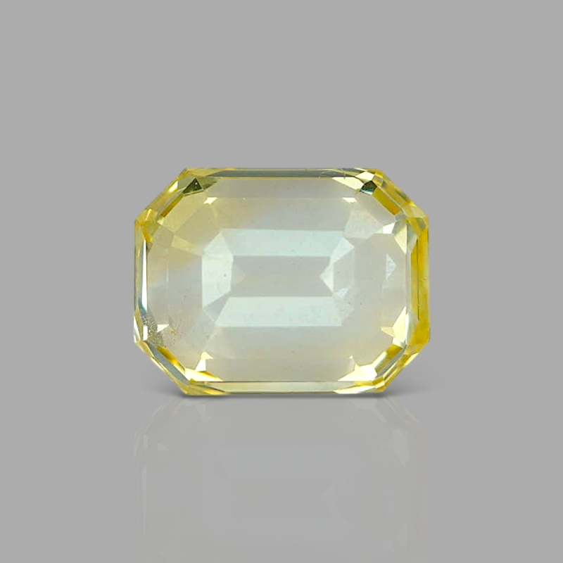 Yellow Sapphire 9.70x7.44x6.29mm Step Cut Octagon AAA+ Loose Gemstone - LH-184130