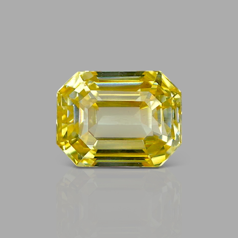 Yellow Sapphire 9.70x7.44x6.29mm Step Cut Octagon AAA+ Loose Gemstone - LH-184130