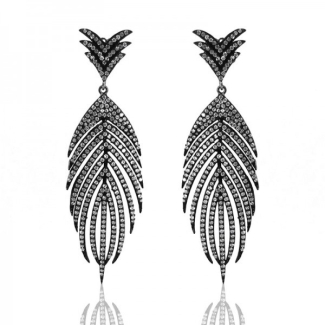 Diamond White CZ 925 Sterling Silver Earrings