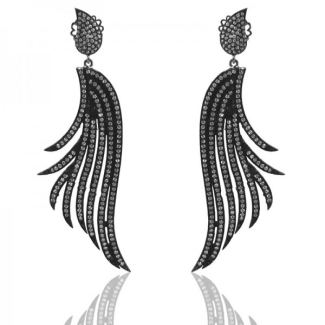 Diamond White CZ 925 Sterling Silver Earrings