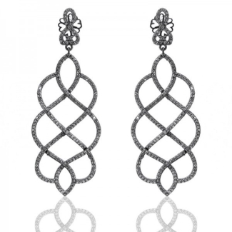 Diamond White CZ 925 Sterling Silver Earrings