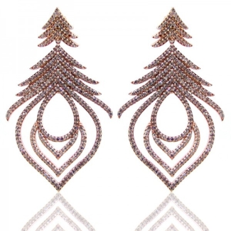 Diamond White CZ 925 Sterling Silver Earrings