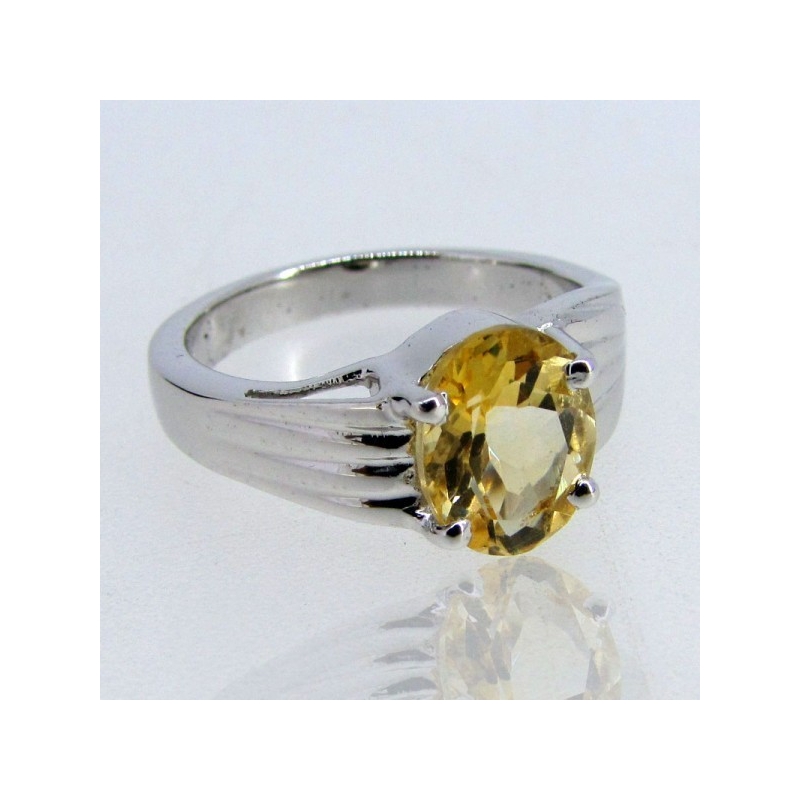 Citrine 925 Sterling Silver Ring