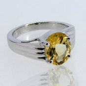 Citrine 925 Sterling Silver Ring