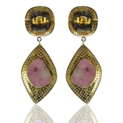 Multi Sapphire and Diamond White CZ 925 Sterling Silver Earring