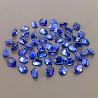 56.70 Cts. Kyanite 7x5mm Faceted Oval Shape AA+ Grade Gemstones Parcel - Total 52 Pcs.