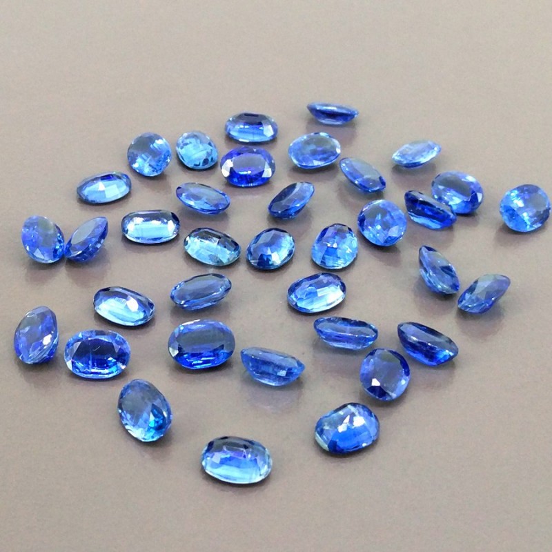 Kyanite Faceted Oval Shape AAA Grade Gemstone Parcel - 8x6mm - 36 Pc. - 54.30 Cts.