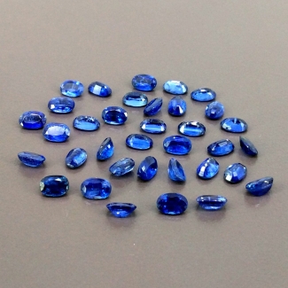 20.50 Cts. Kyanite 6x4mm Faceted Oval Shape AA Grade Gemstones Parcel - Total 35 Pcs.