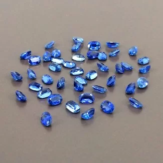 Kyanite Faceted Oval Shape AAA+ Grade Gemstone Parcel - 6x4mm - 44 Pc. - 26.25 Cts.