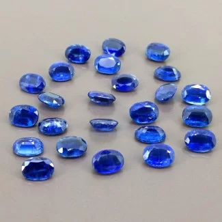 36.95 Cts. Kyanite 8x6mm Faceted Oval Shape AA Grade Gemstones Parcel - Total 24 Pcs.