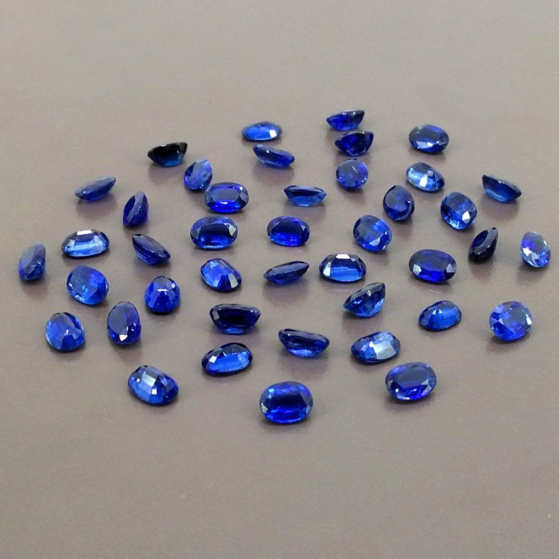 Kyanite Faceted Oval Shape A Grade Gemstone Parcel - 7x5mm - 42 Pc. - 46.15 Cts.