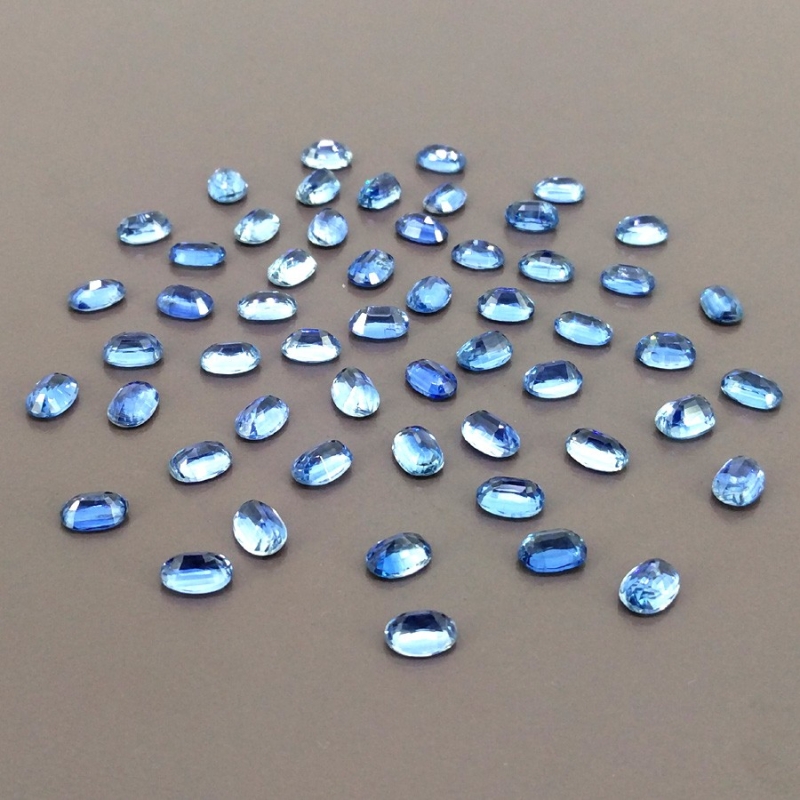 38.85 Cts. Kyanite 6x4mm Faceted Oval Shape AAA+ Grade Gemstones Parcel - Total 67 Pcs.
