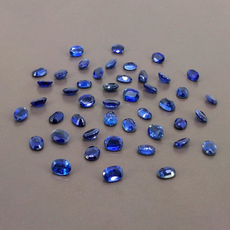 65.50 Cts. Kyanite 8x6mm Faceted Oval Shape A+ Grade Gemstones Parcel - Total 45 Pcs.