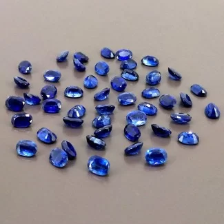 Kyanite Faceted Oval Shape AA Grade Gemstone Parcel - 7x5mm - 48 Pc. - 48.95 Cts.