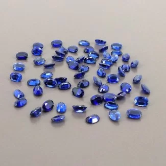 Kyanite Faceted Oval Shape AAA+ Grade Gemstone Parcel - 6x4mm - 63 Pc. - 36.45 Cts.