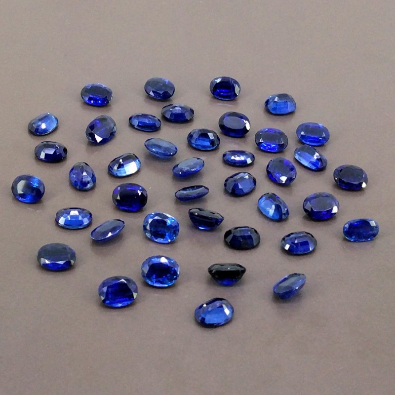 67.40 Cts. Kyanite 8x6mm Faceted Oval Shape A+ Grade Gemstones Parcel - Total 40 Pcs.