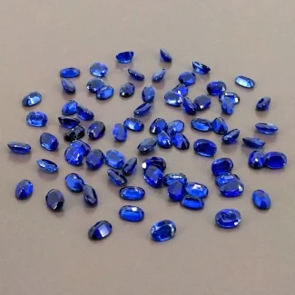 41.90 Cts. Kyanite 6x4mm Faceted Oval Shape AAA Grade Gemstones Parcel - Total 73 Pcs.