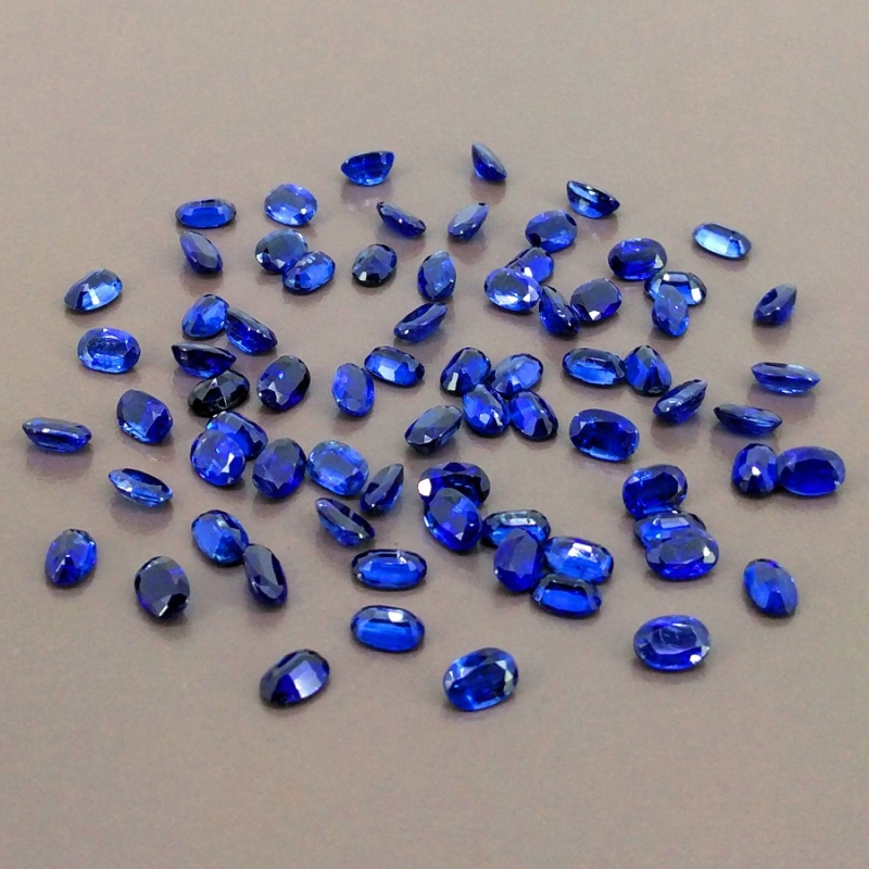 41.90 Cts. Kyanite 6x4mm Faceted Oval Shape AAA Grade Gemstones Parcel - Total 73 Pcs.