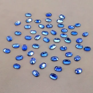 56 Cts. Kyanite 7x5mm Faceted Oval Shape AA Grade Gemstones Parcel - Total 51 Pcs.