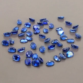 49.90 Cts. Kyanite 7x5mm Faceted Oval Shape AA+ Grade Gemstones Parcel - Total 50 Pcs.