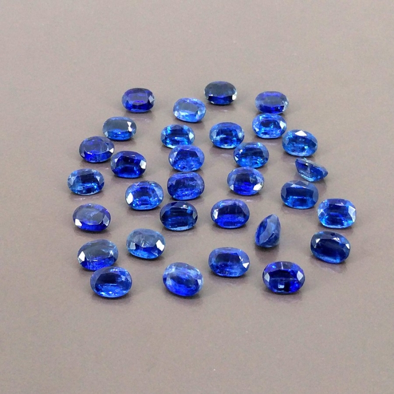 50.20 Cts. Kyanite 8x6mm Faceted Oval Shape AA Grade Gemstones Parcel - Total 31 Pcs.