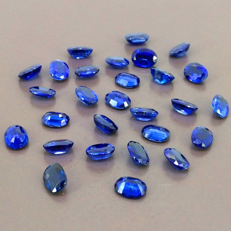 41.85 Cts. Kyanite 8x6mm Faceted Oval Shape AAA Grade Gemstones Parcel - Total 28 Pcs.