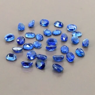 48.45 Cts. Kyanite 8x6mm Faceted Oval Shape AA+ Grade Gemstones Parcel - Total 30 Pcs.